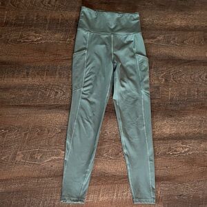 American Eagle Outfitters Teal Pocket Leggings